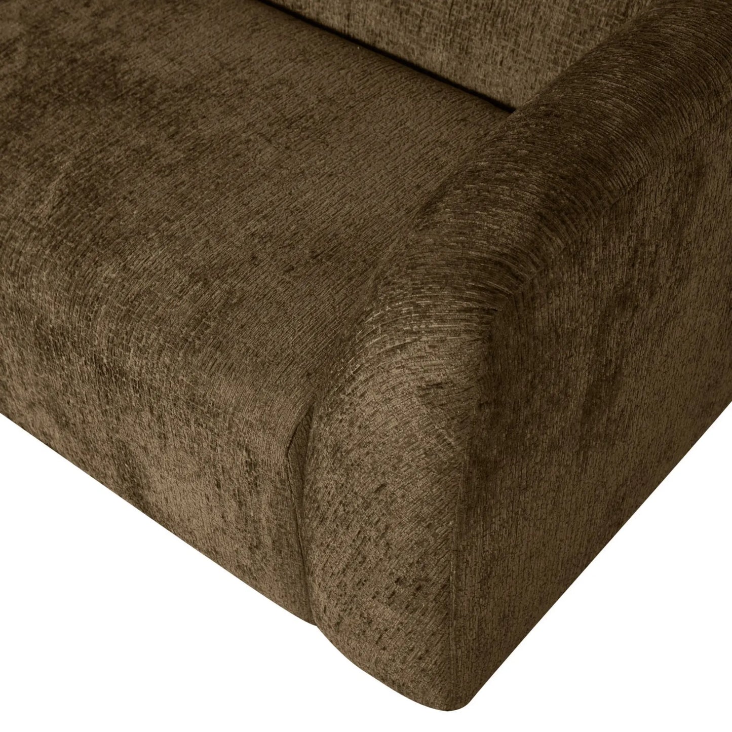 WOOOD Sloping 3-Sits Soffa Sammet, Brass