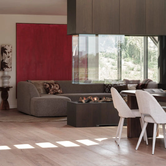 WOOOD Sloping Soffa U-Shape, Grey Melange