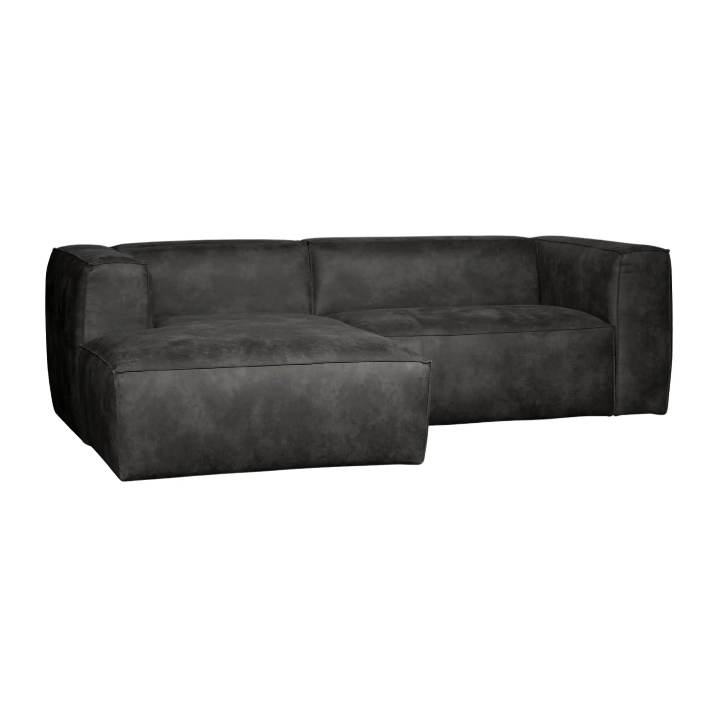 WOOOD Bean Schäslongsoffa Vänster Eco Läder, Black