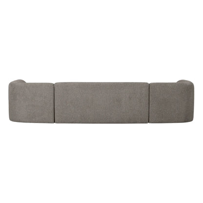 WOOOD Sloping Soffa U-Shape, Grey Melange