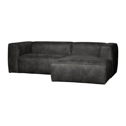 WOOOD Bean Schäslongsoffa Höger Eco Läder, Black