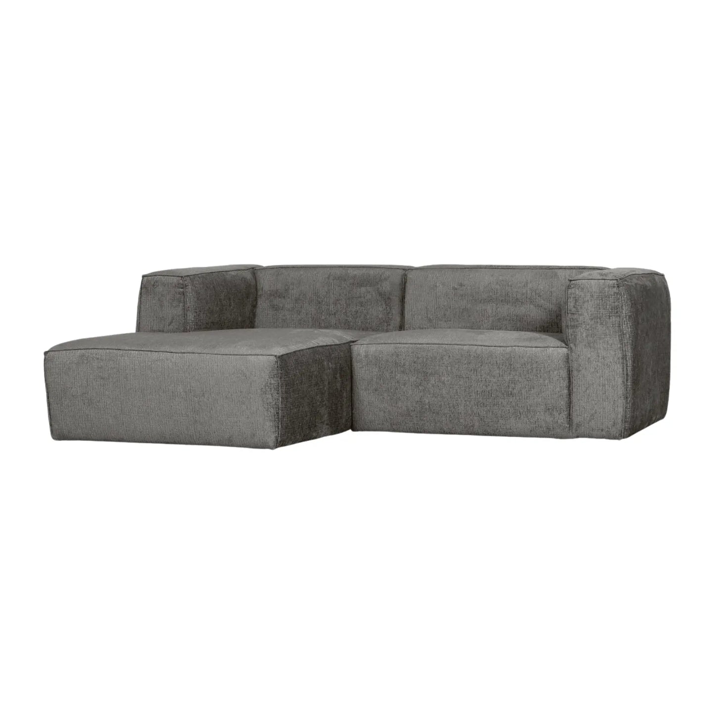 WOOOD Bean Schäslongsoffa Vänster Sammet, Cloud Sky