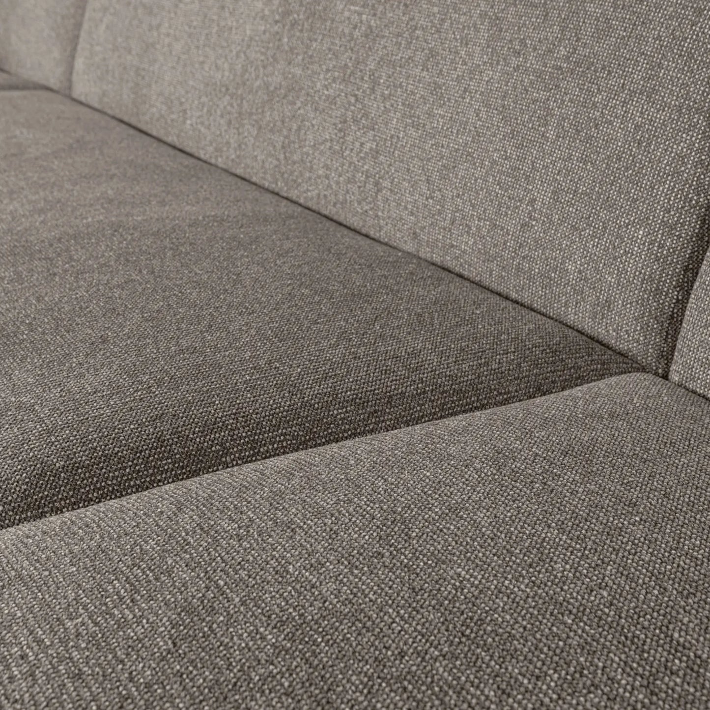 WOOOD Sloping Soffa U-Shape, Grey Melange