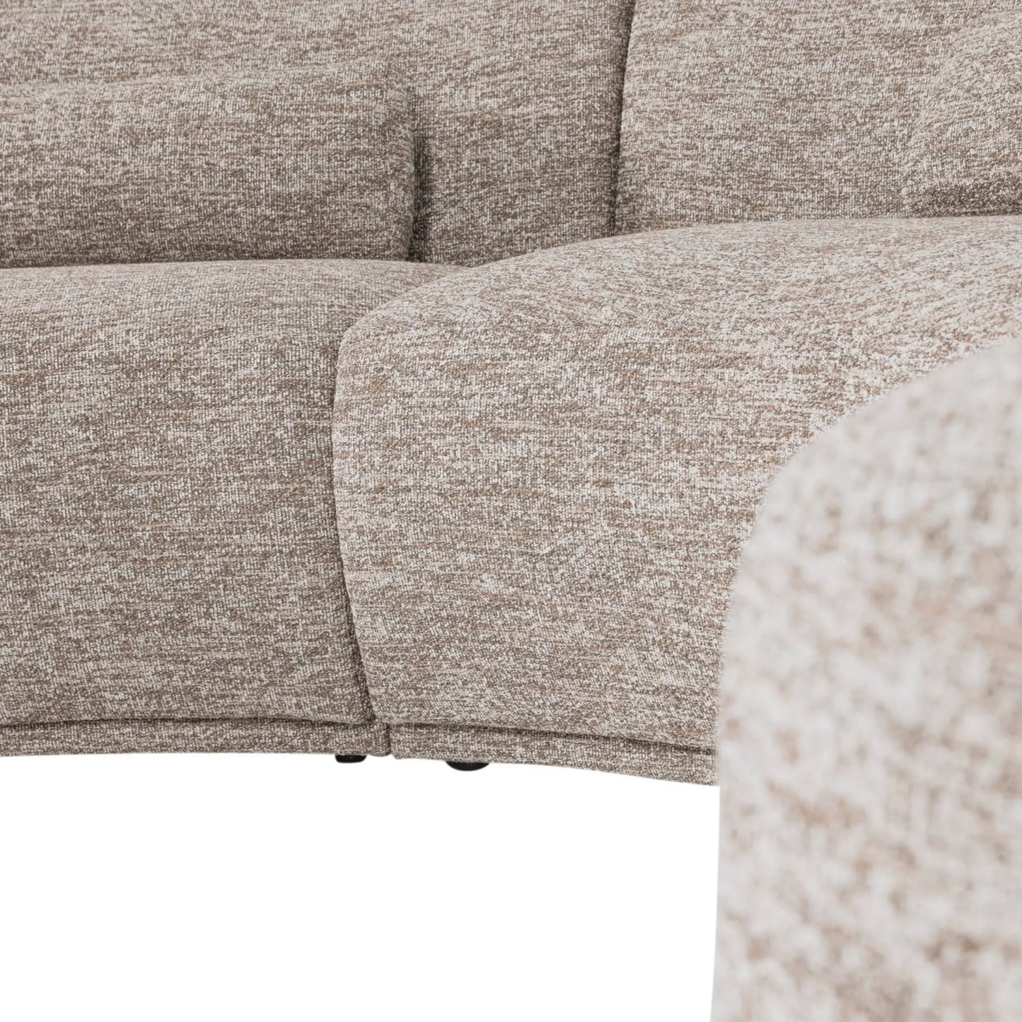 WOOOD Batavier Halvrund Soffa 6-Sits, Sand Melange