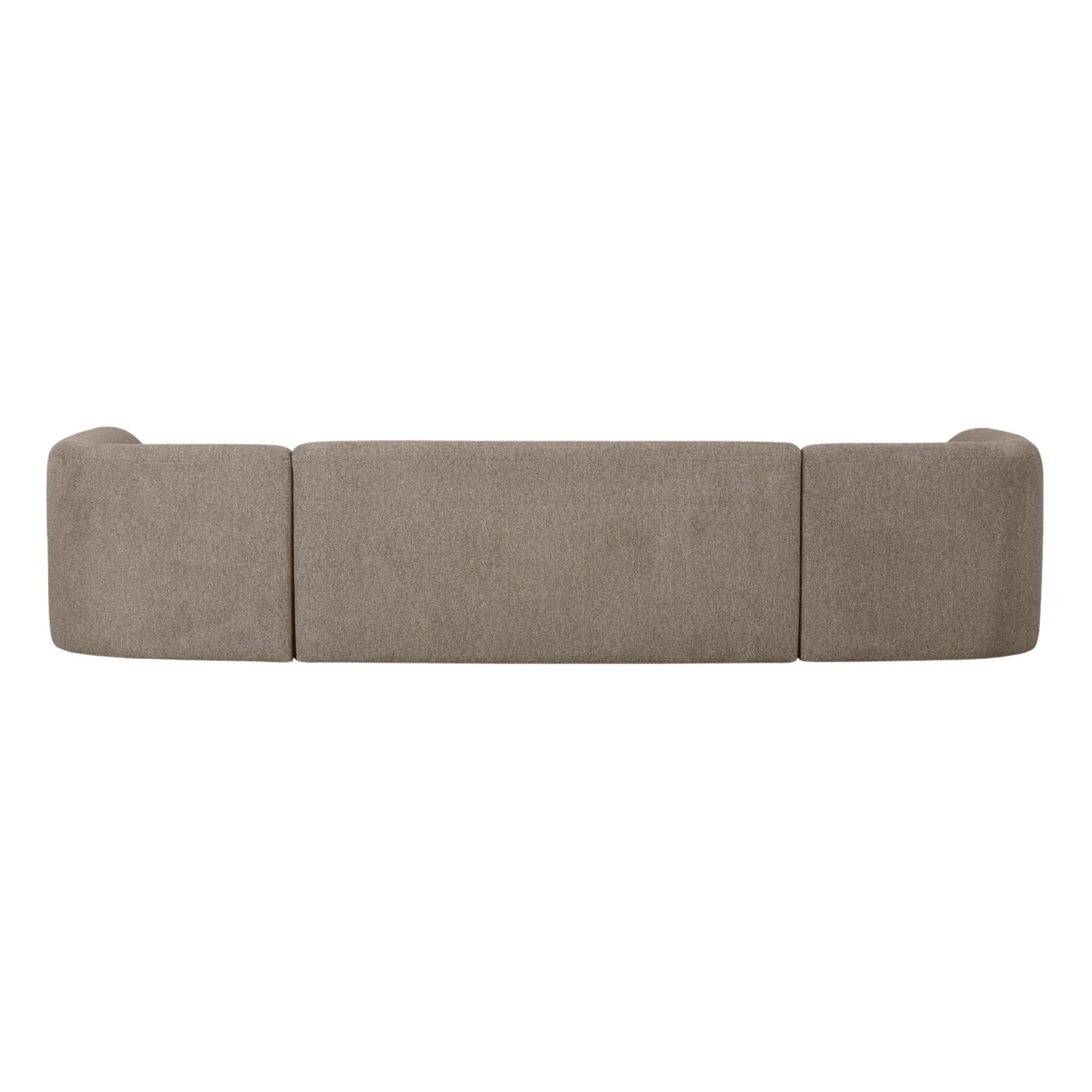 WOOOD Sloping Soffa U-Shape, Light Brown Melange