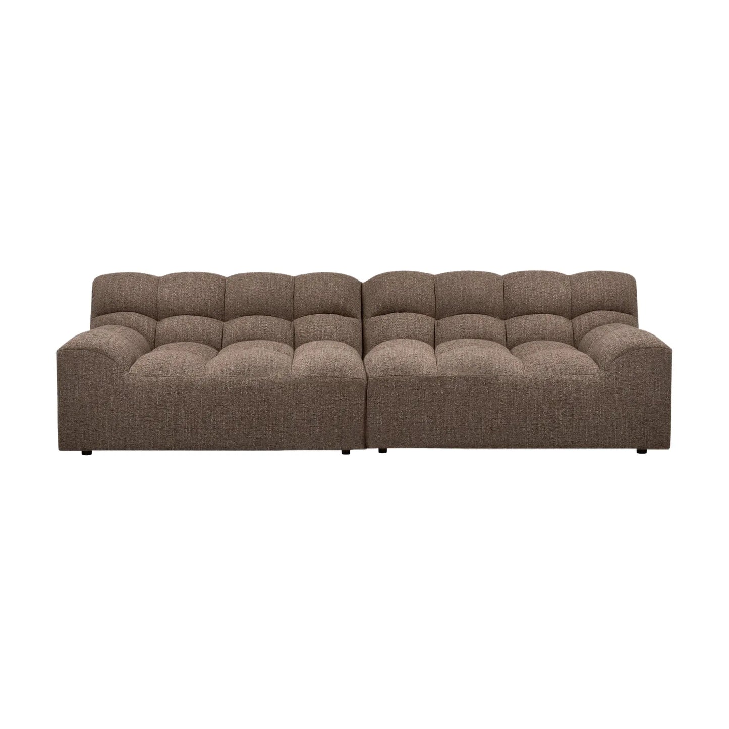 WOOOD Allure 3-Sits Soffa Woven, Dark Brown Melange