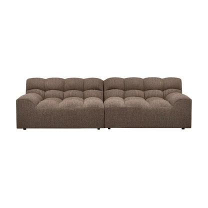 WOOOD Allure 3-Sits Soffa Woven, Dark Brown Melange