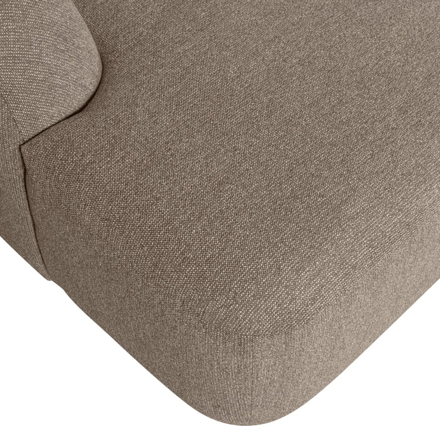 WOOOD Sloping Soffa U-Shape, Light Brown Melange