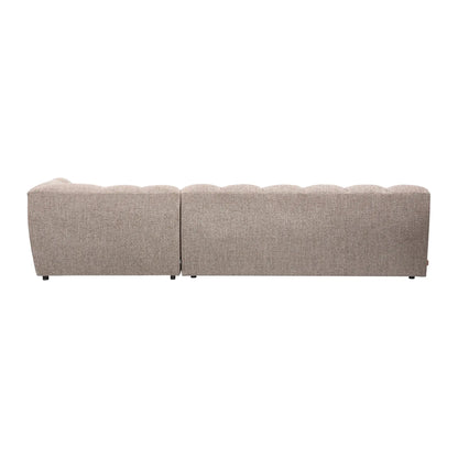 WOOOD Allure Chaise Soffa Höger Woven, Brown Melange