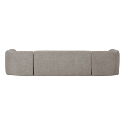 WOOOD Sloping Soffa U-Shape, Off White Melange