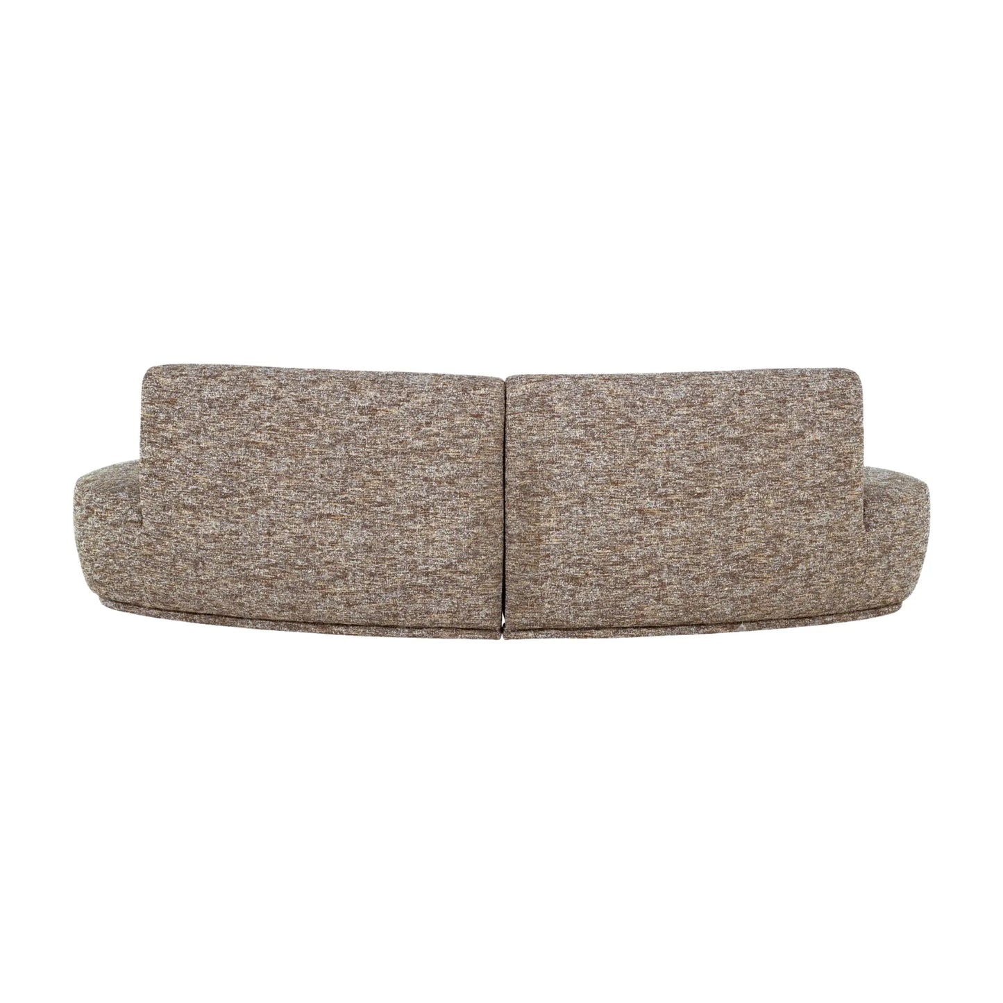 WOOOD Batavier Halvrund Soffa 4-Sits, Light Brown Melange