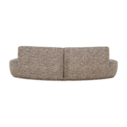 WOOOD Batavier Halvrund Soffa 4-Sits, Light Brown Melange
