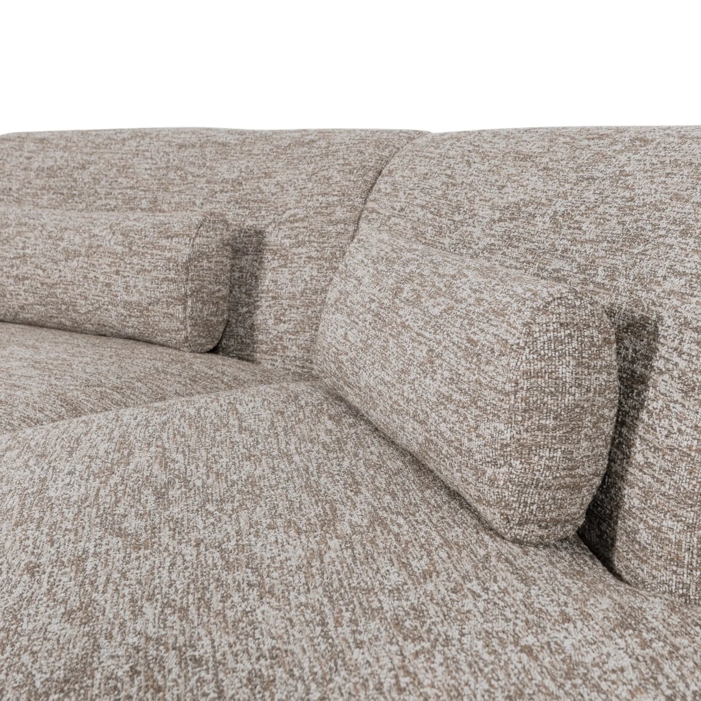 WOOOD Batavier Halvrund Soffa 4-Sits, Sand Melange