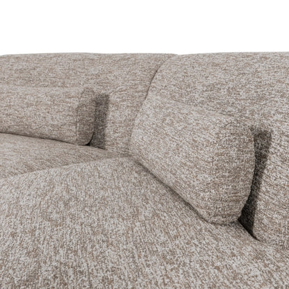 WOOOD Batavier Halvrund Soffa 4-Sits, Sand Melange