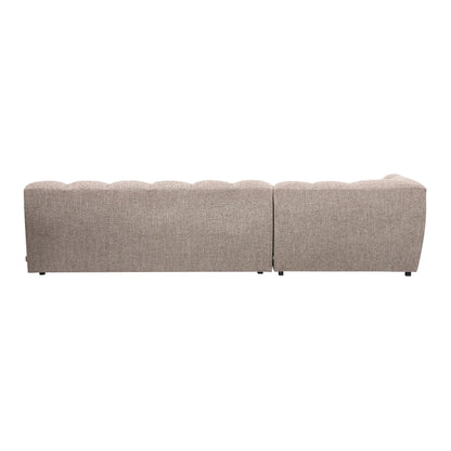 WOOOD Allure Chaise Soffa Vänster Woven, Brown Melange