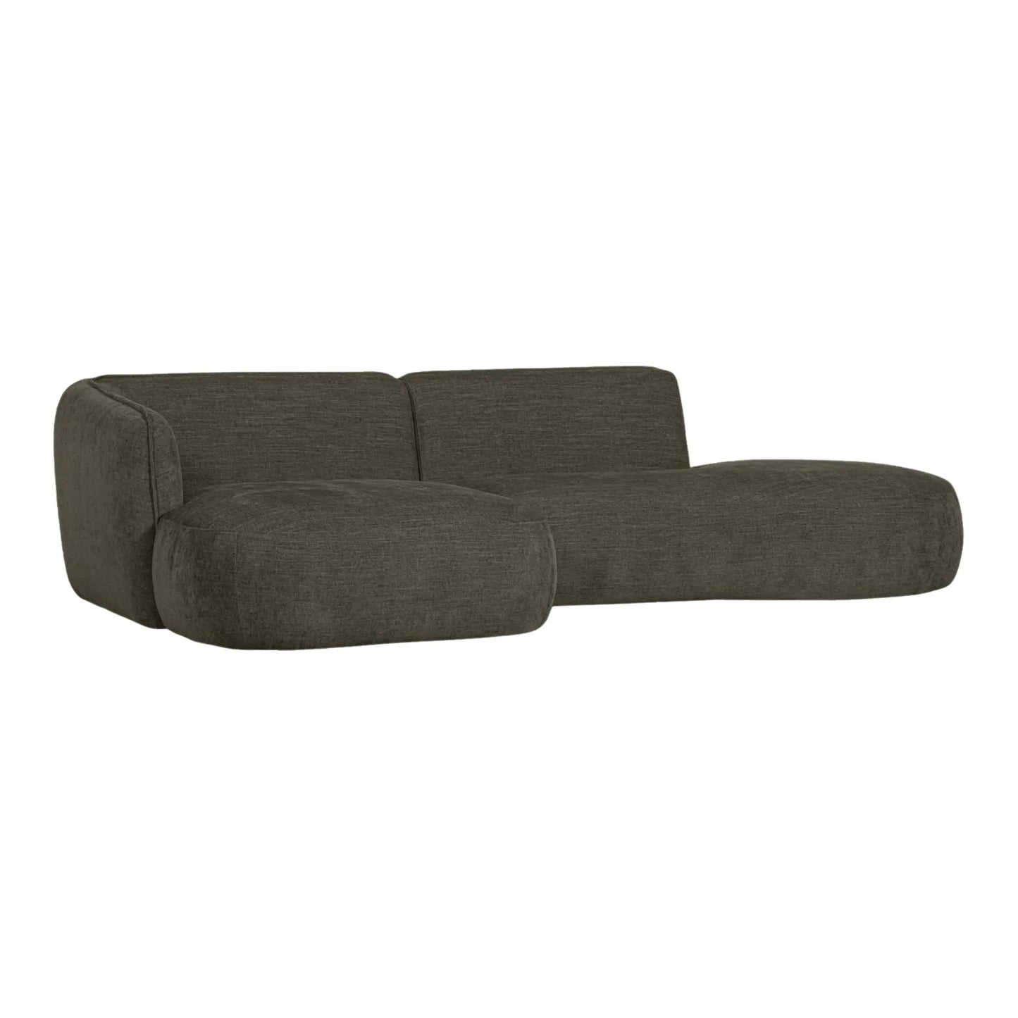 WOOOD Polly Chaise Soffa Vänster, Grön