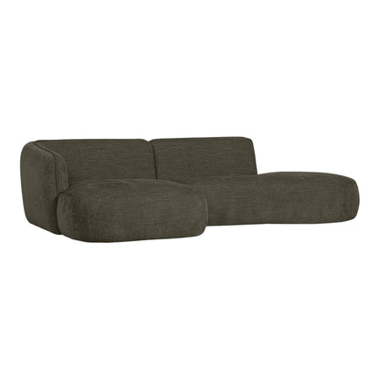 WOOOD Polly Chaise Soffa Vänster, Grön