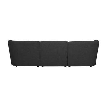WOOOD Coco 3-Sits Soffa Bouclé, Dark Grey