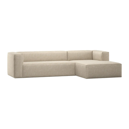WOOOD Bean Hörnsoffa Höger, Beige Melange