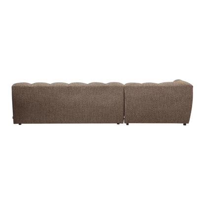 WOOOD Allure Chaise Soffa Vänster Woven, Darkbrown Melange