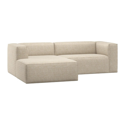 WOOOD Bean Schäslongsoffa Vänster, Beige Melange