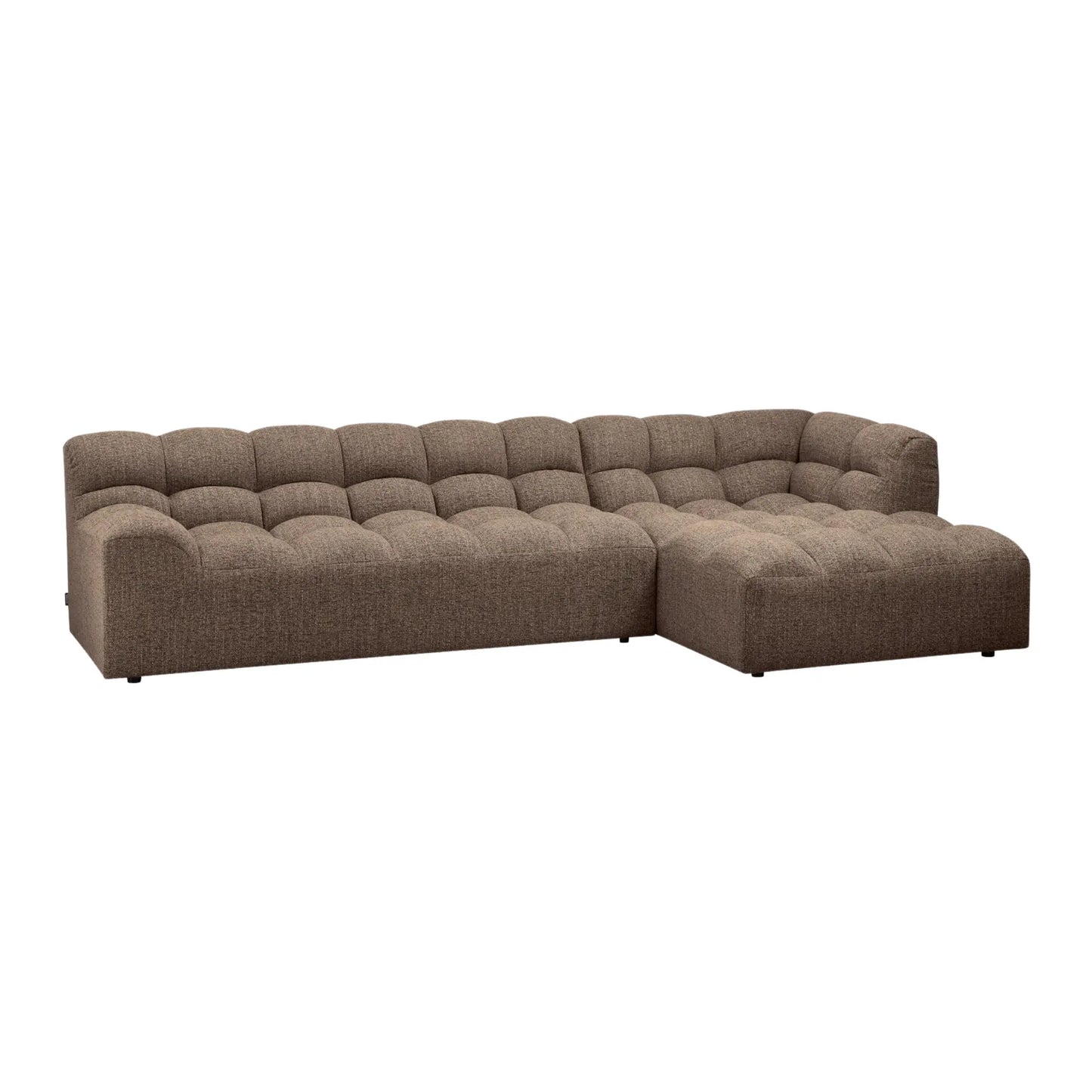 WOOOD Allure Chaise Soffa Höger Woven, Darkbrown Melange