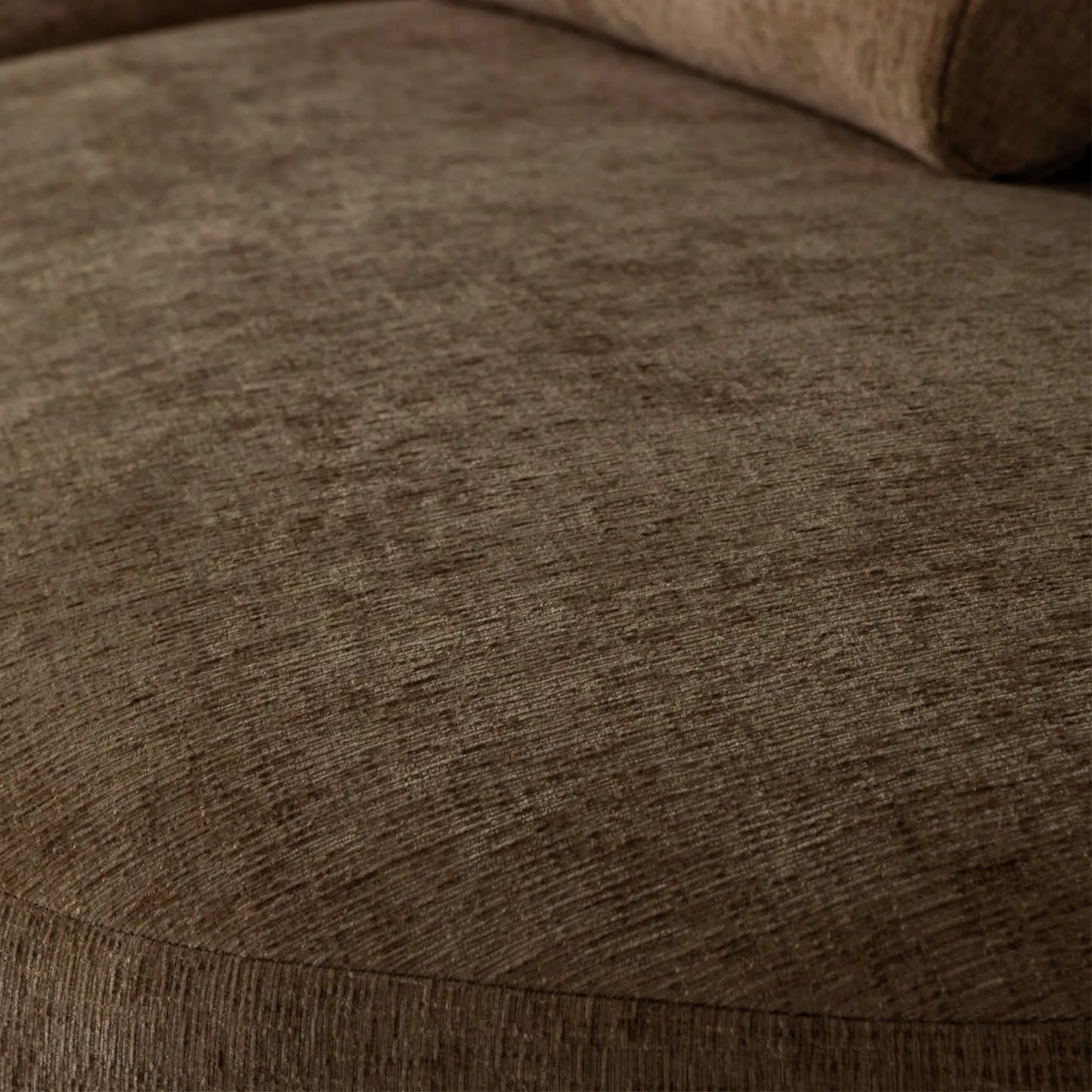 WOOOD Batavier Halvrund Soffa 4-Sits Sammet, Brown Melange