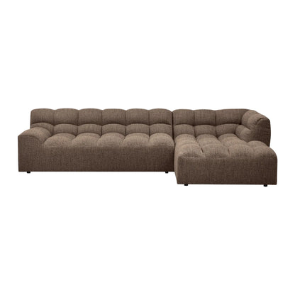 WOOOD Allure Chaise Soffa Höger Woven, Darkbrown Melange