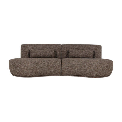 WOOOD Batavier Halvrund Soffa 4-Sits, Brown Melange