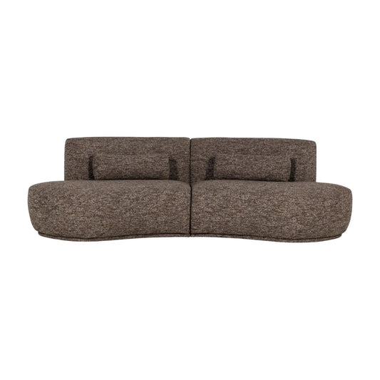 WOOOD Batavier Halvrund Soffa 4-Sits, Brown Melange