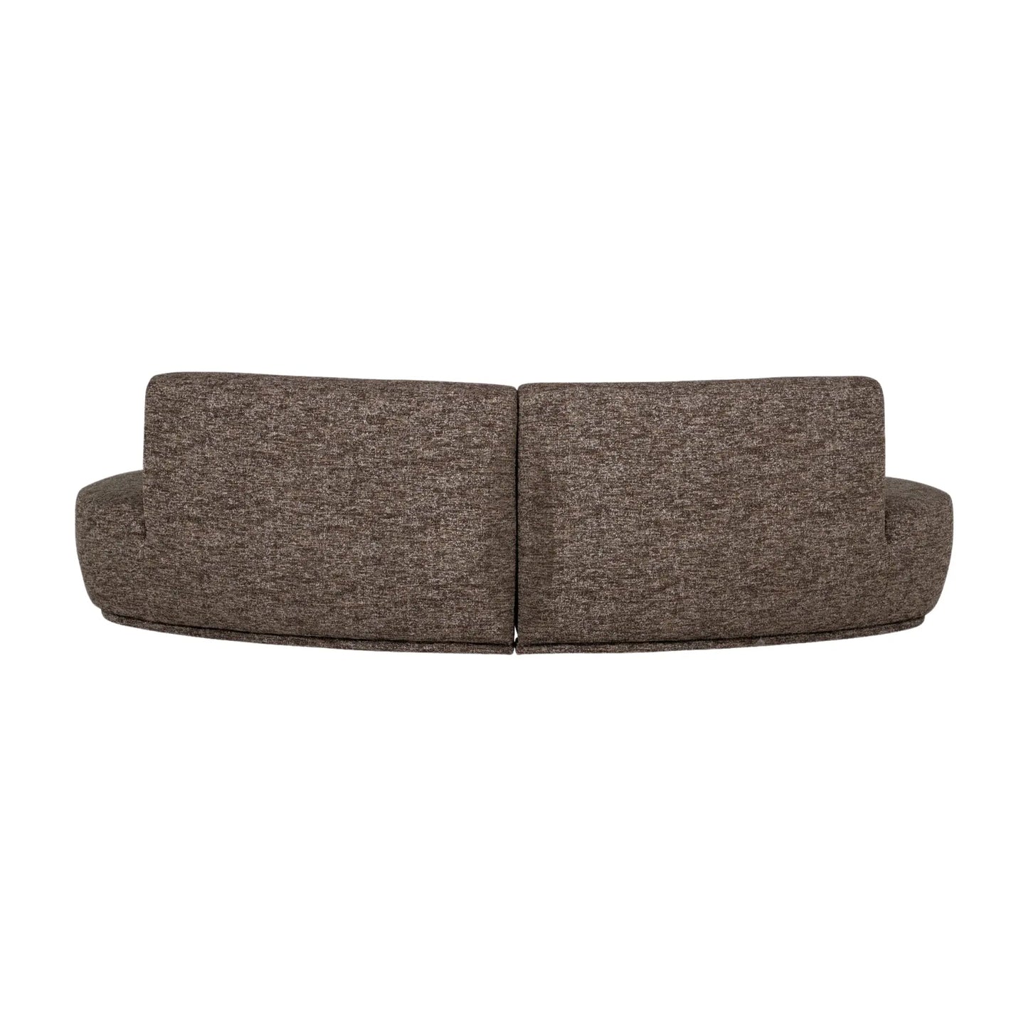 WOOOD Batavier Halvrund Soffa 4-Sits, Brown Melange