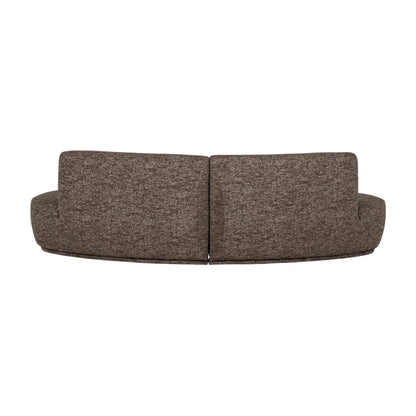 WOOOD Batavier Halvrund Soffa 4-Sits, Brown Melange