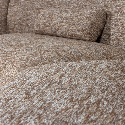 WOOOD Batavier Halvrund Soffa 6-Sits, Light Brown Melange