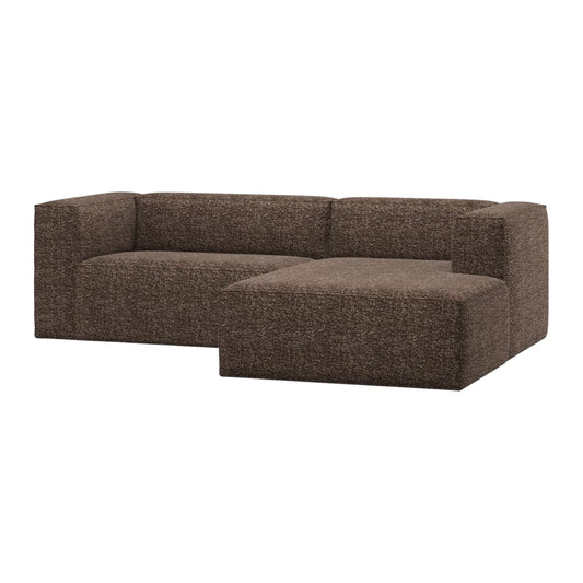 WOOOD Bean Schäslongsoffa Höger, Brown Melange