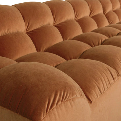 WOOOD Allure Chaise Soffa Höger Sammet, Terra