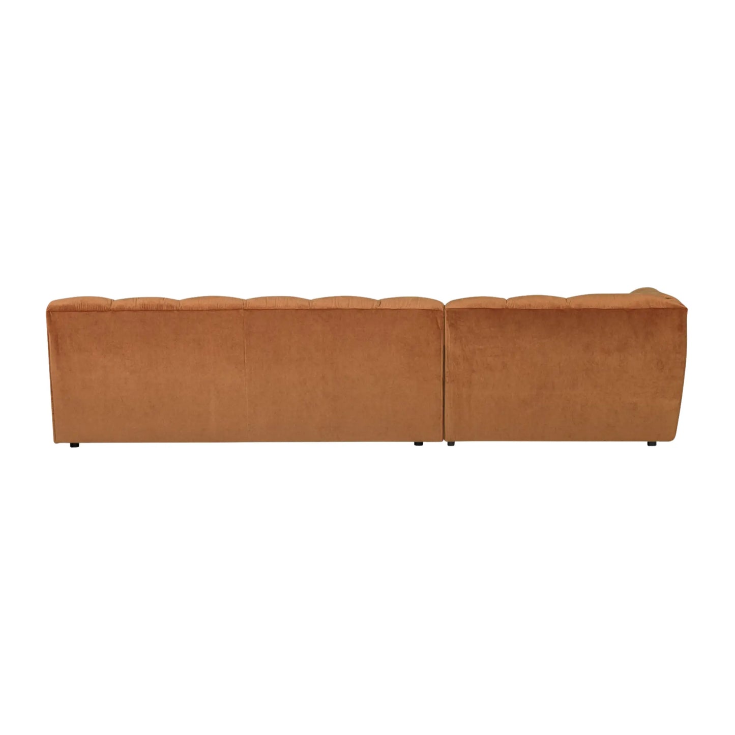WOOOD Allure Chaise Soffa Vänster Sammet, Terra