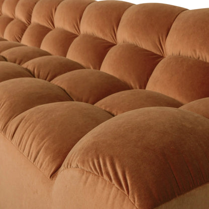 WOOOD Allure Chaise Soffa Vänster Sammet, Terra