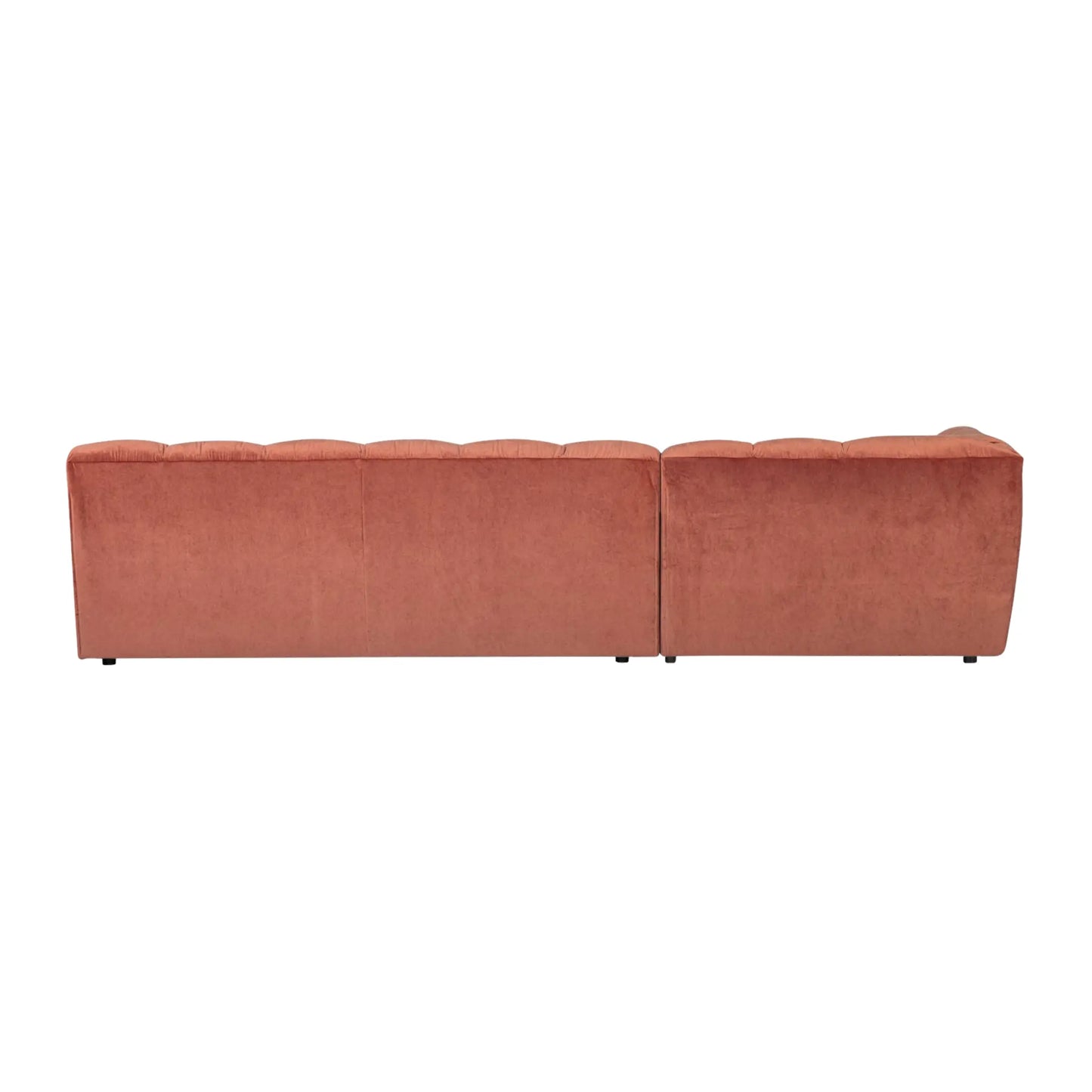 WOOOD Allure Chaise Soffa Vänster Sammet, Blush
