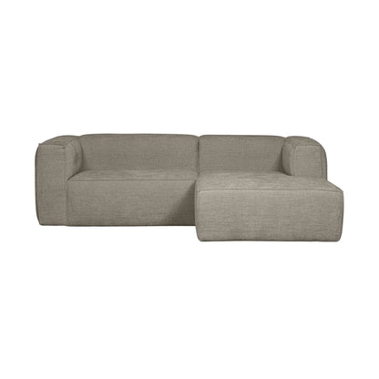 WOOOD Bean Schäslongsoffa Höger Chunky, Melange Travertin