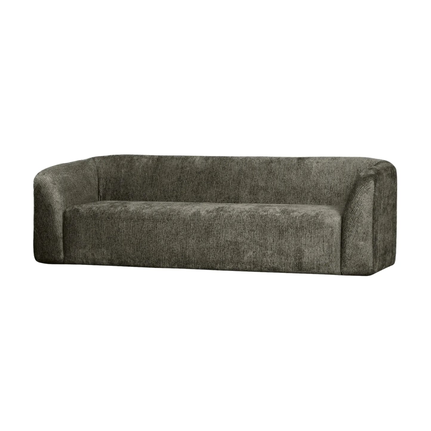 WOOOD Sloping 3-Sits Soffa Sammet, Frost