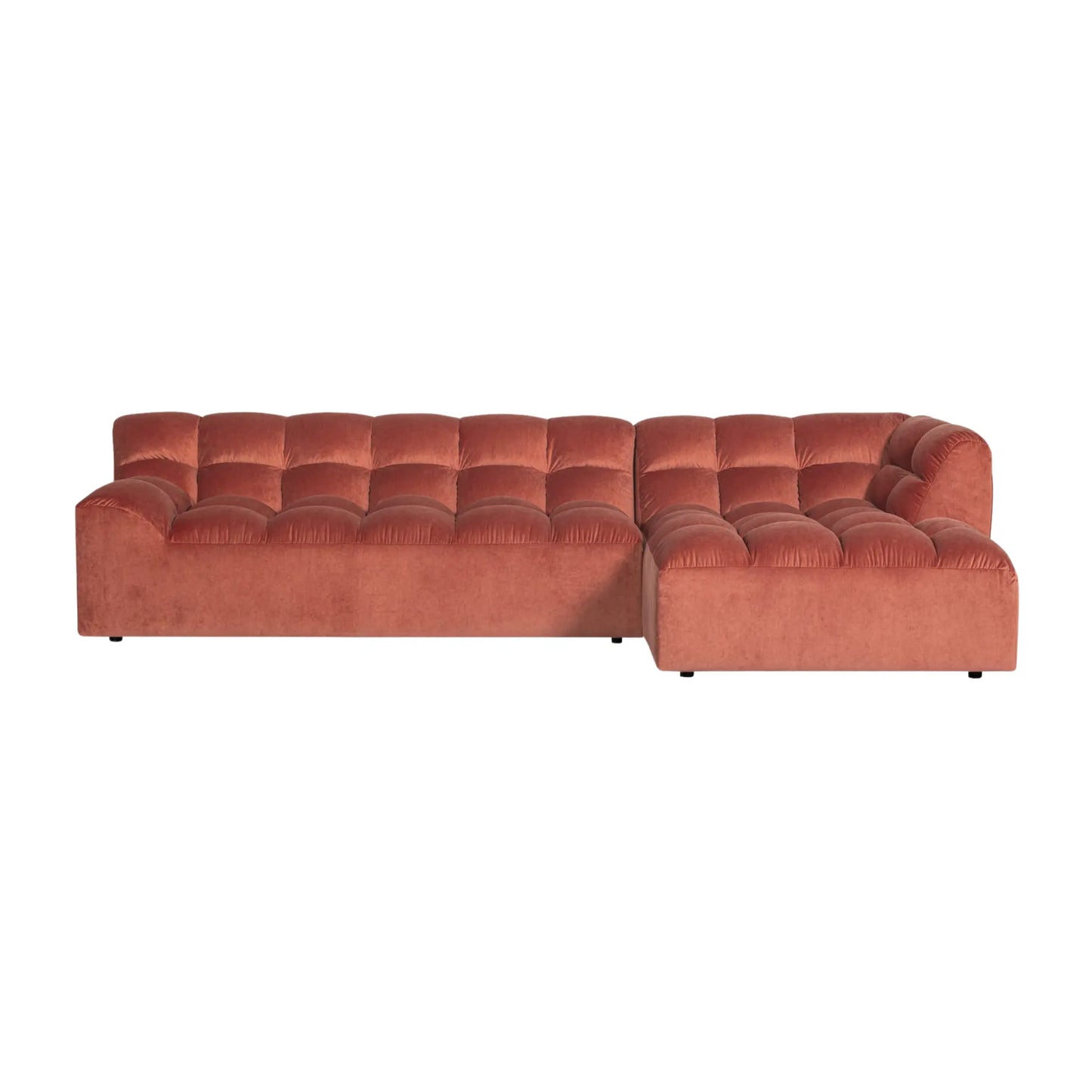 WOOOD Allure Chaise Soffa Höger Sammet, Blush