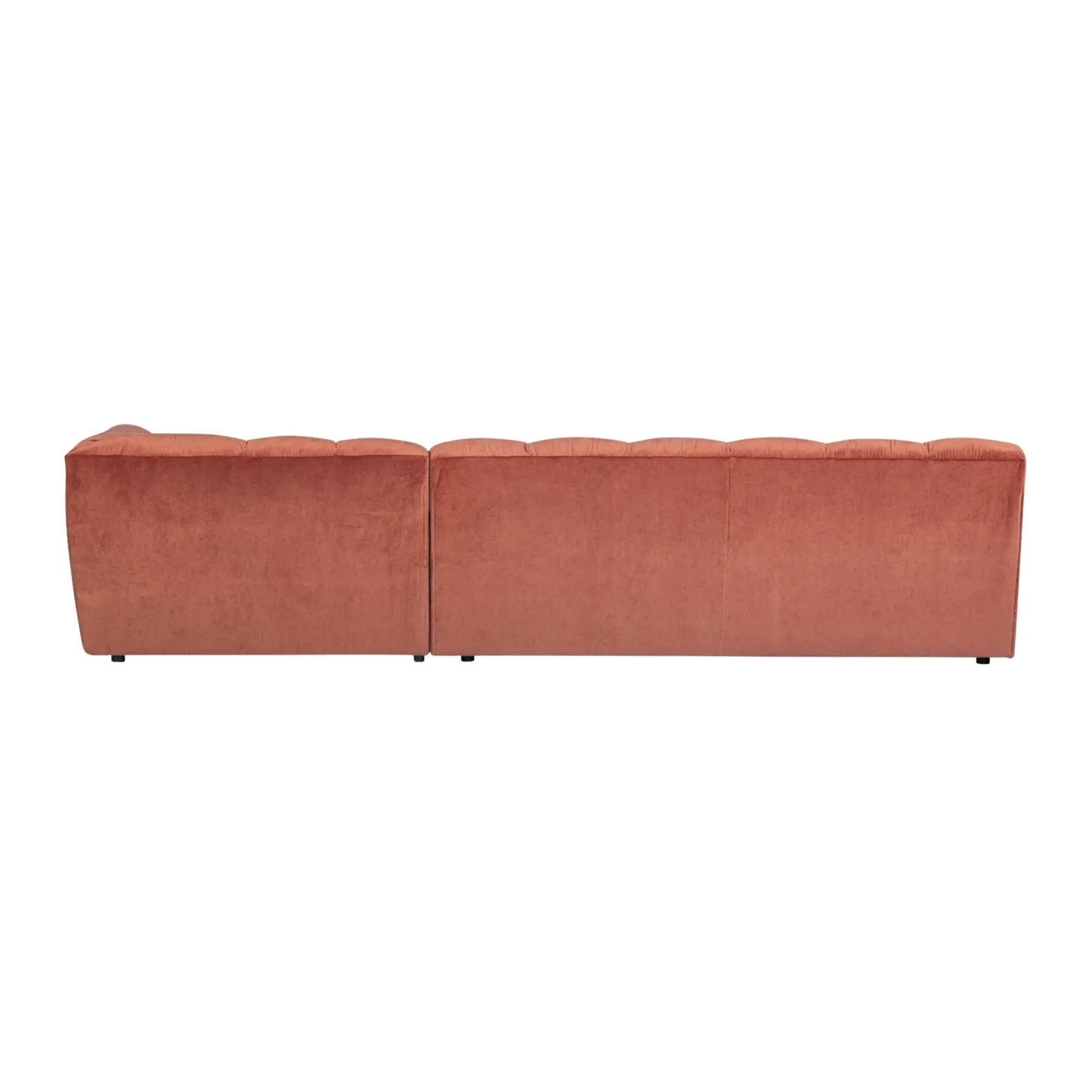 WOOOD Allure Chaise Soffa Höger Sammet, Blush