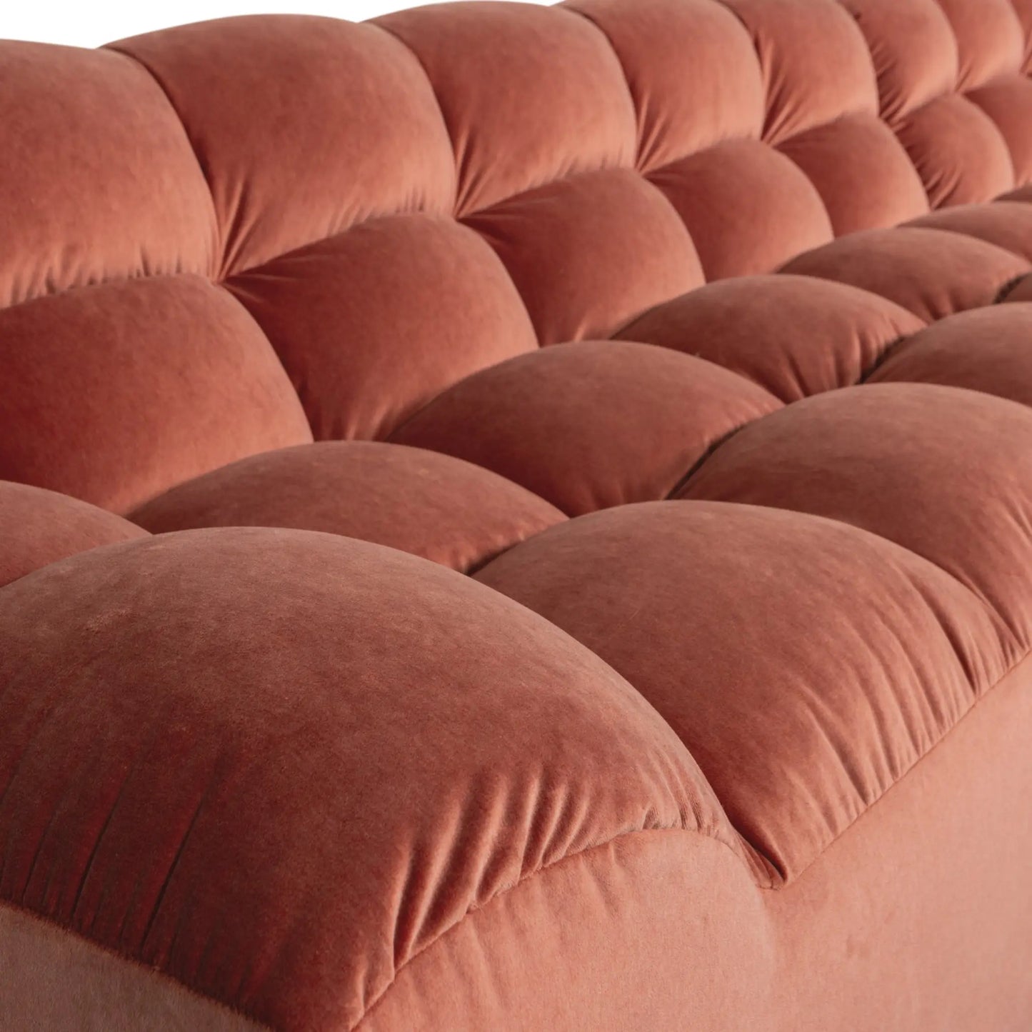 WOOOD Allure Chaise Soffa Höger Sammet, Blush