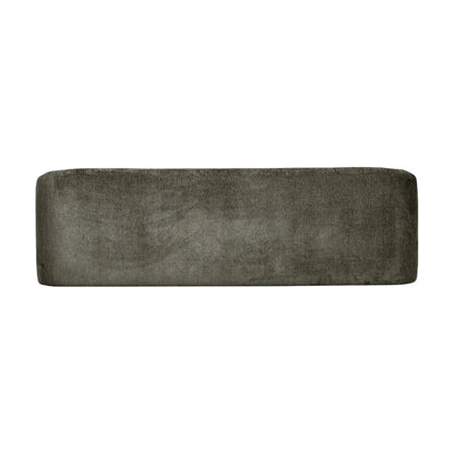 WOOOD Sloping 3-Sits Soffa Sammet, Frost