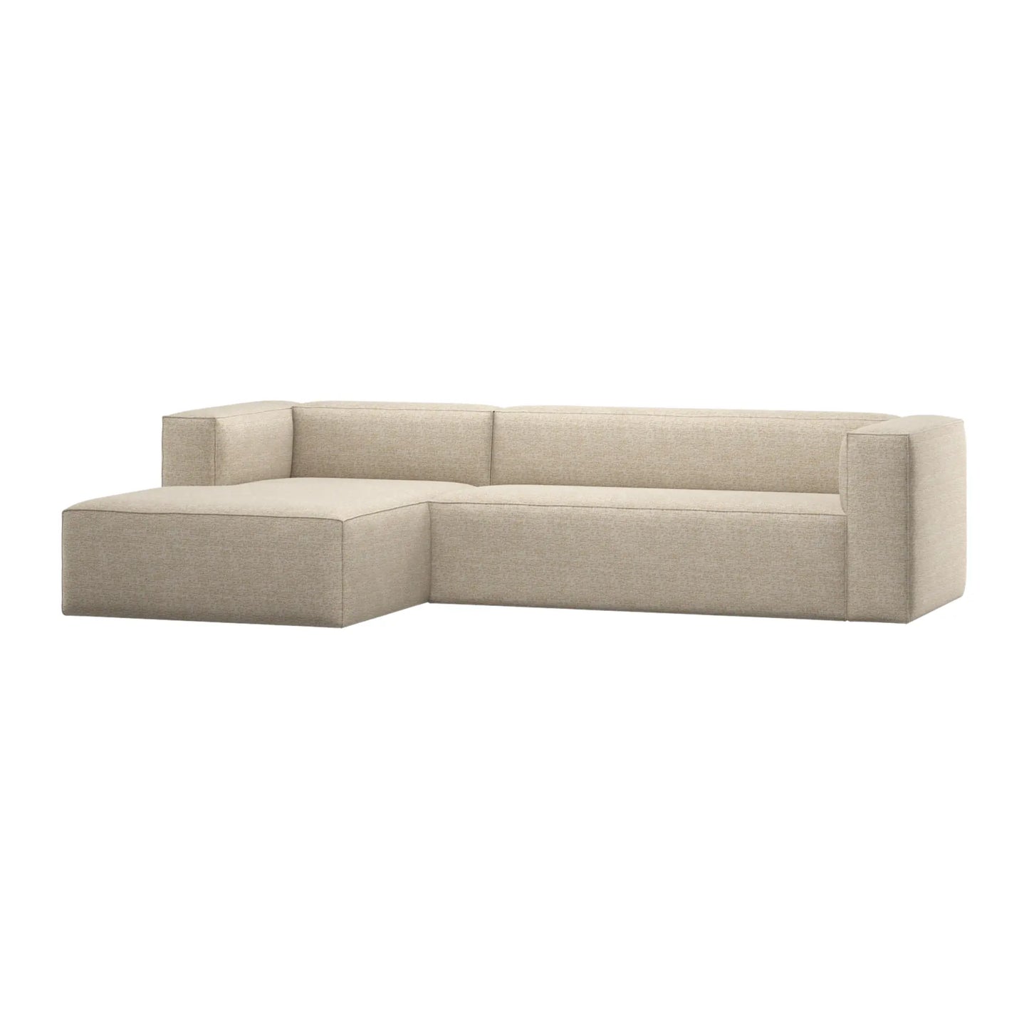 WOOOD Bean Hörnsoffa Vänster, Beige Melange