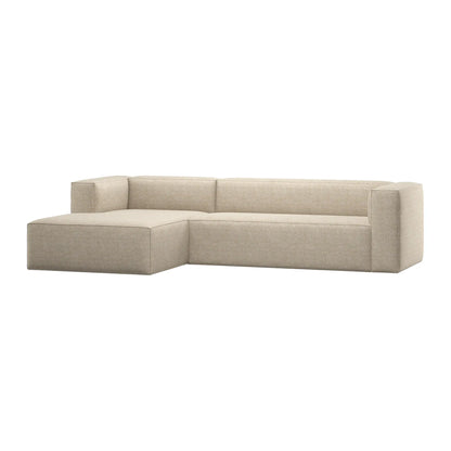 WOOOD Bean Hörnsoffa Vänster, Beige Melange