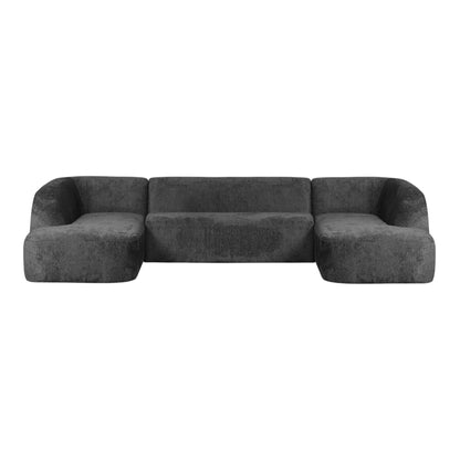 WOOOD Sloping Soffa U-Shape Sammet, Mountain