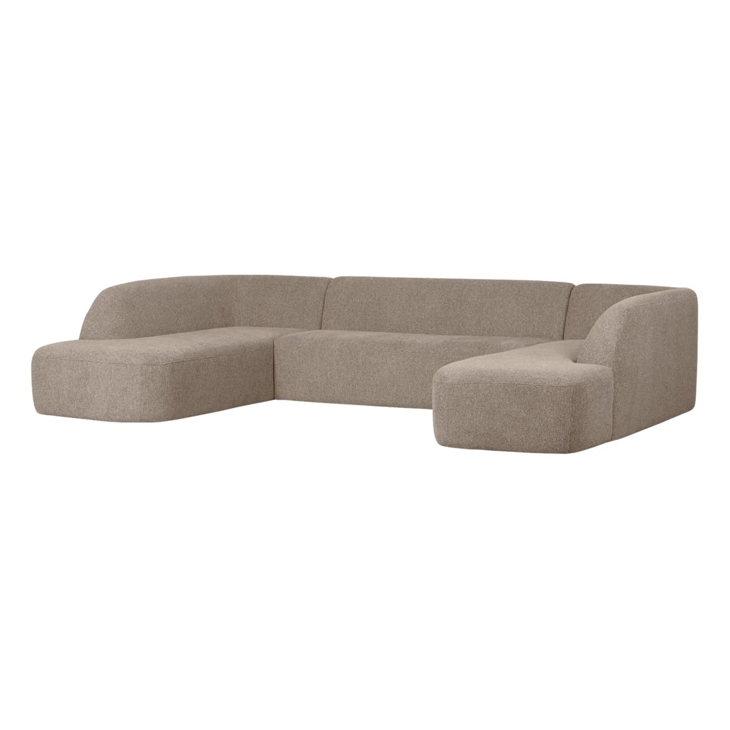 WOOOD Sloping Soffa U-Shape, Natural Melange