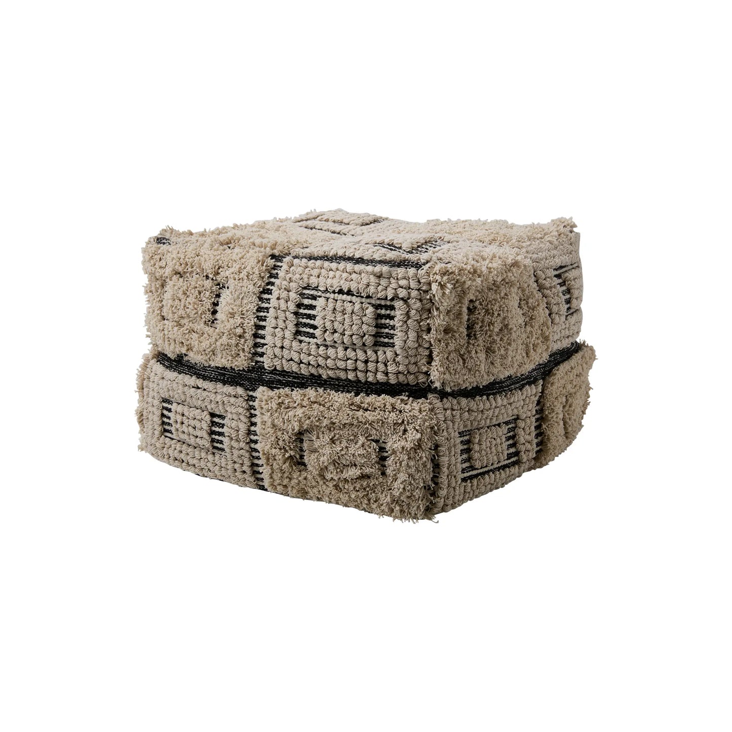 Affari of Sweden, Minna Sittpuff, Elfenben/svart-Silvra Home