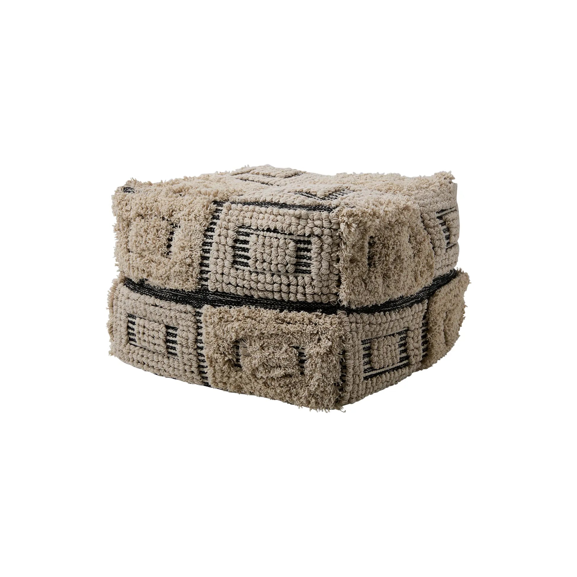 Affari of Sweden, Minna Sittpuff, Elfenben/svart-Silvra Home